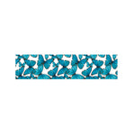 Blue Watercolor Butterfly Pattern Print Bed Runner