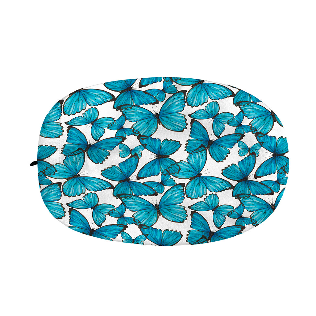 Blue Watercolor Butterfly Pattern Print Car Side Mirror Covers