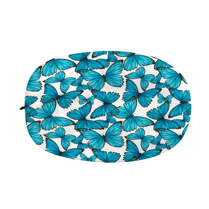 Blue Watercolor Butterfly Pattern Print Car Side Mirror Covers