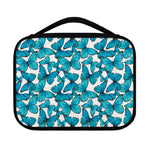 Blue Watercolor Butterfly Pattern Print Classic Bible Case