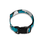 Blue Watercolor Butterfly Pattern Print Dog Collar