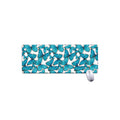 Blue Watercolor Butterfly Pattern Print Extended Mouse Pad