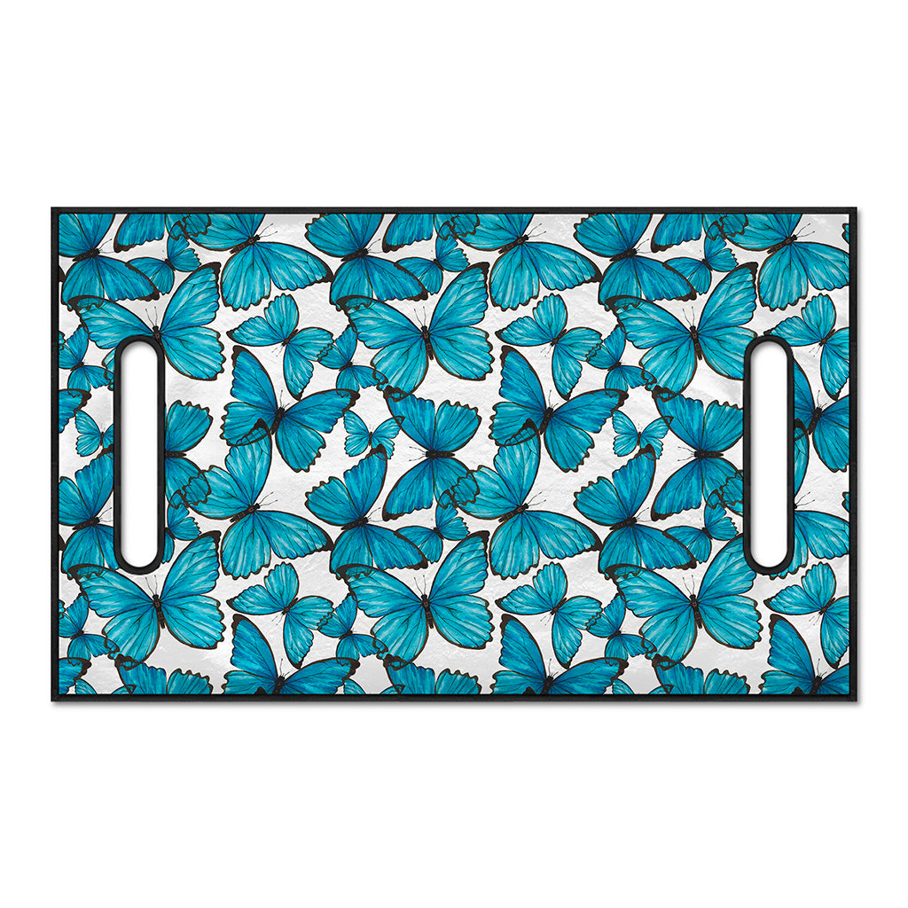 Blue Watercolor Butterfly Pattern Print Golf Cart Seat Cover