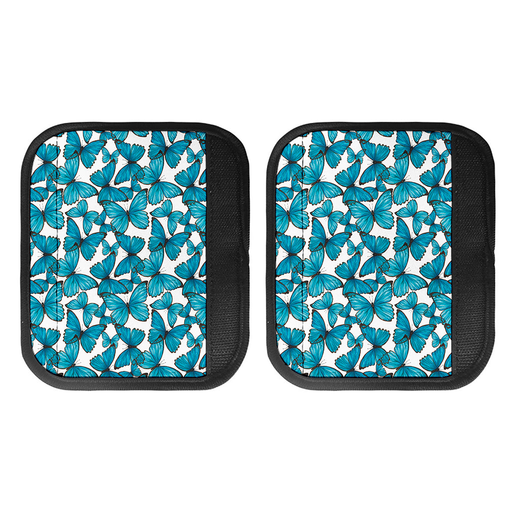 Blue Watercolor Butterfly Pattern Print Handle Covers
