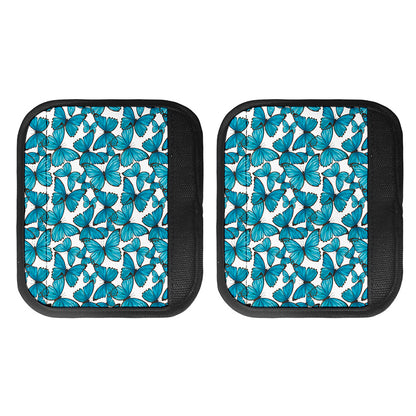 Blue Watercolor Butterfly Pattern Print Handle Covers