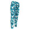 Blue Watercolor Butterfly Pattern Print Men's Compression Pants