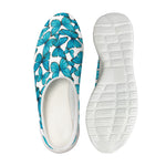Blue Watercolor Butterfly Pattern Print Mesh Casual Shoes