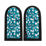 Blue Watercolor Butterfly Pattern Print Skillet Handle Cover