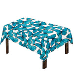 Blue Watercolor Butterfly Pattern Print Tablecloth