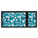 Blue Watercolor Butterfly Pattern Print Trifold Wallet