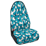 Blue Watercolor Butterfly Pattern Print Waterproof Car Seat Cover