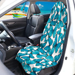Blue Watercolor Butterfly Pattern Print Waterproof Car Seat Cover