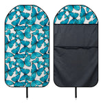 Blue Watercolor Butterfly Pattern Print Waterproof Car Seat Cover