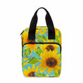 Blue Watercolor Sunflower Pattern Print Bible Tote Bag