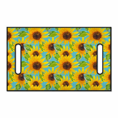 Blue Watercolor Sunflower Pattern Print Golf Cart Seat Cover