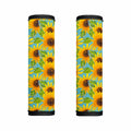 Blue Watercolor Sunflower Pattern Print Handle Covers