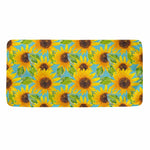 Blue Watercolor Sunflower Pattern Print Towel