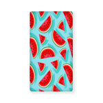 Blue Watermelon Pieces Pattern Print Baby Crib Sheet