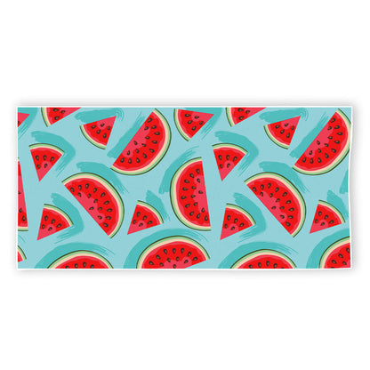 Blue Watermelon Pieces Pattern Print Beach Towel