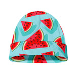 Blue Watermelon Pieces Pattern Print Beanie