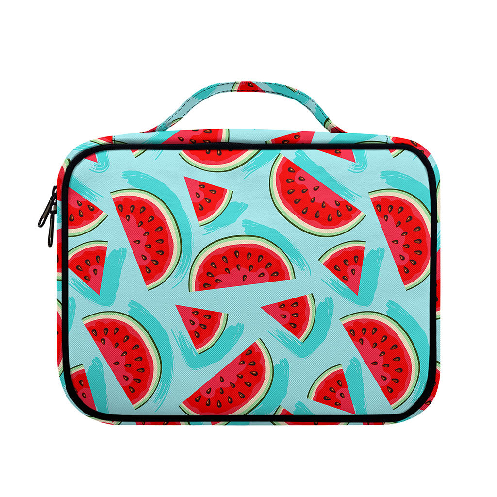 Blue Watermelon Pieces Pattern Print Briefcase Bible Bag