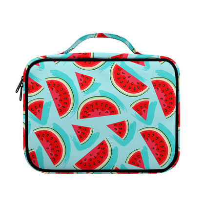 Blue Watermelon Pieces Pattern Print Briefcase Bible Bag