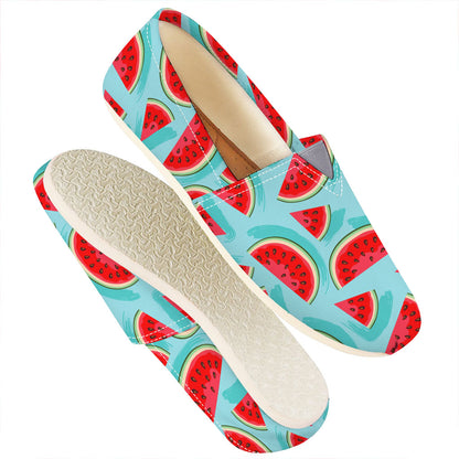 Blue Watermelon Pieces Pattern Print Casual Shoes