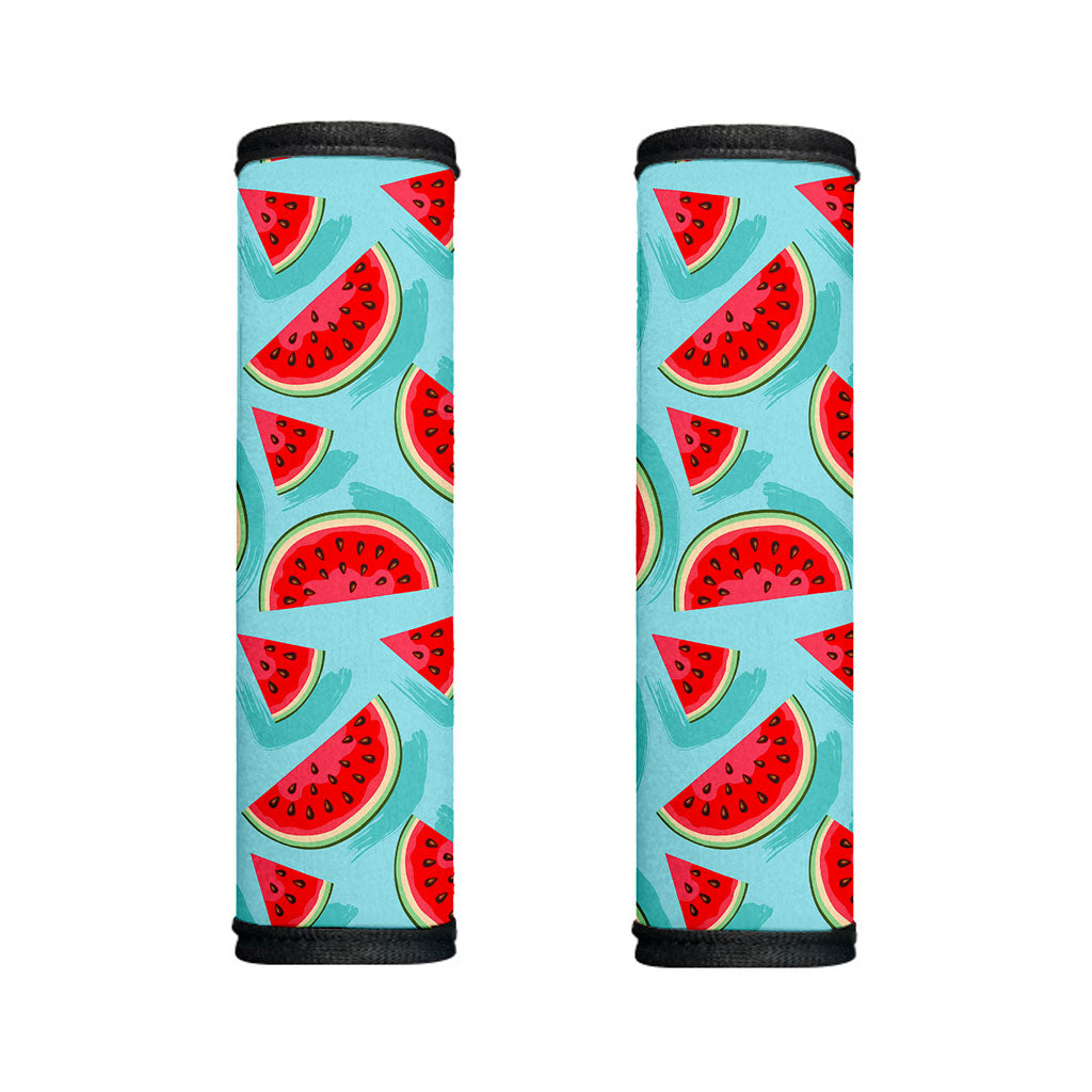 Blue Watermelon Pieces Pattern Print Handle Covers