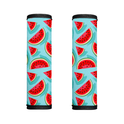 Blue Watermelon Pieces Pattern Print Handle Covers