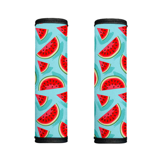 Blue Watermelon Pieces Pattern Print Handle Covers
