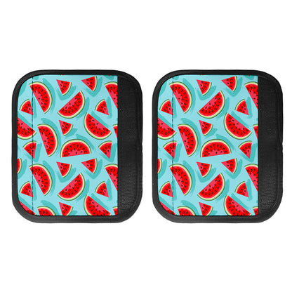 Blue Watermelon Pieces Pattern Print Handle Covers