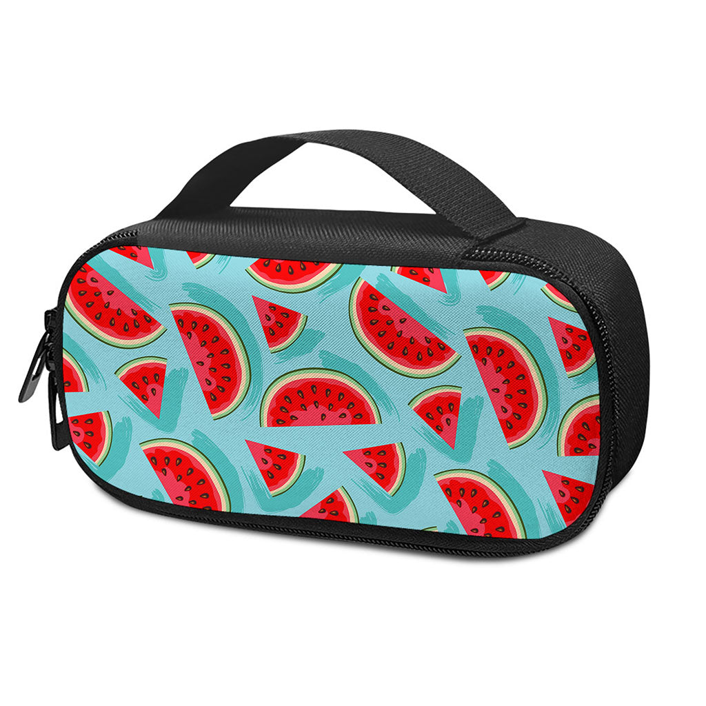 Blue Watermelon Pieces Pattern Print Insulin Cooler Travel Case