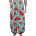 Blue Watermelon Pieces Pattern Print Lantern Pants