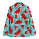 Blue Watermelon Pieces Pattern Print Men's Blazer