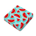 Blue Watermelon Pieces Pattern Print Outdoor Seat Cushion Cover