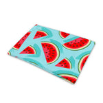 Blue Watermelon Pieces Pattern Print Pet Cooling Mat Cover