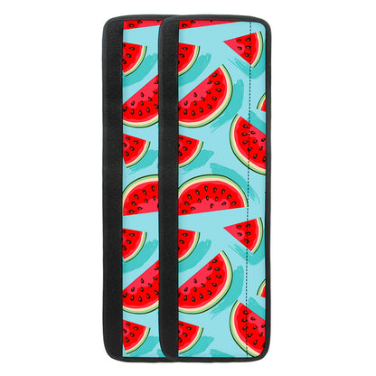Blue Watermelon Pieces Pattern Print Refrigerator Handle Covers