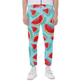 Blue Watermelon Pieces Pattern Print Joggers