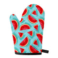 Blue Watermelon Pieces Pattern Print Single Oven Mitt