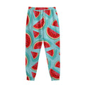 Blue Watermelon Pieces Pattern Print Sweatpants