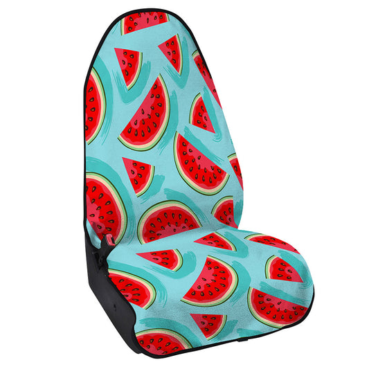 Blue Watermelon Pieces Pattern Print Waterproof Car Seat Cover