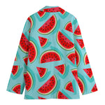 Blue Watermelon Pieces Pattern Print Women's Blazer