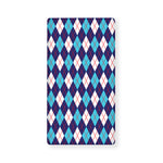 Blue White And Red Argyle Pattern Print Baby Crib Sheet