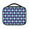Blue White And Red Argyle Pattern Print Classic Bible Case