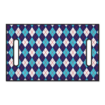 Blue White And Red Argyle Pattern Print Golf Cart Seat Cover