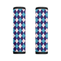 Blue White And Red Argyle Pattern Print Handle Covers
