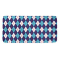 Blue White And Red Argyle Pattern Print Towel