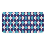 Blue White And Red Argyle Pattern Print Towel
