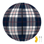 Blue White And Red Tartan Pattern Print Basketball