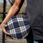 Blue White And Red Tartan Pattern Print Basketball